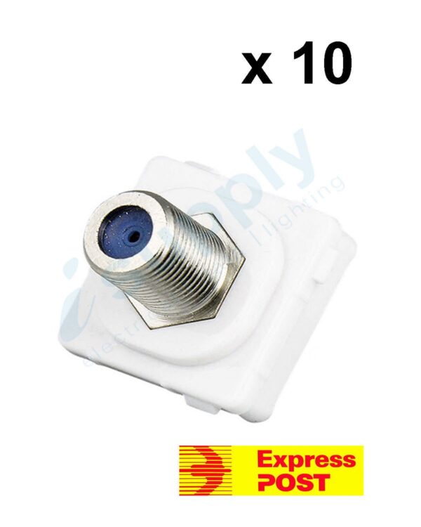 10 x CLIPSAL Compatible Outlet Mech Insert Mechanism F-Type Pay TV EXPRESS POST