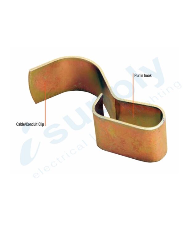 100 x 16MM TO 20MM ELECTRIC CONDUIT SADDLE SPRING CLIP ELECTRICAL - Image 4