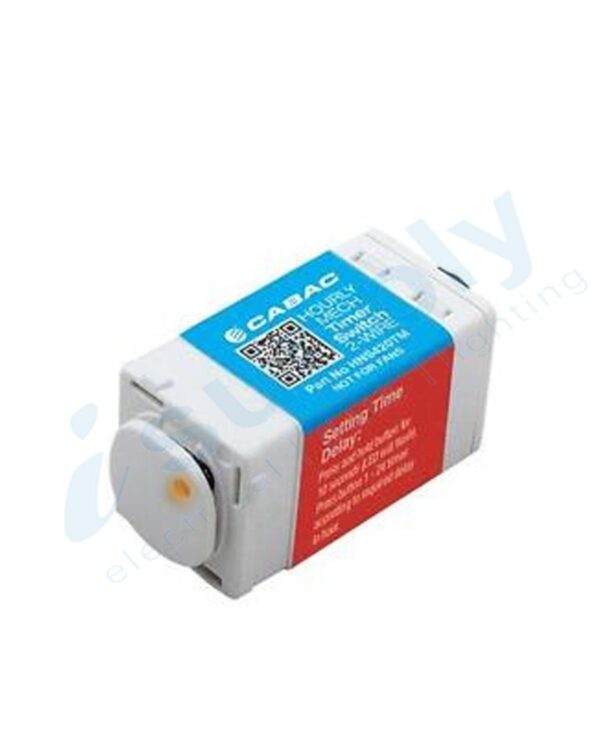 CLIPSAL Compatible Cabac S-Click Single Mech Hourly Timer Switch 2 Wire 240V 1.7A HNS420TM - Image 2