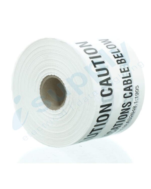 Communication Underground Warning Tape - WHITE 100 meters - Image 3