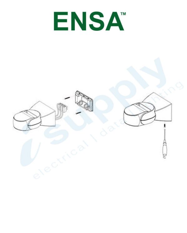 ENSA Wall Mount PIR Sensor Motion Activated Switch ENSA-PS1