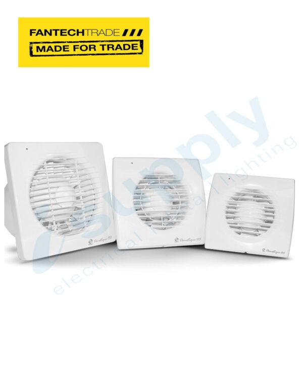 FANTECH Wall fan 125mm 1phase c/w shutter DOM-125C - Image 3