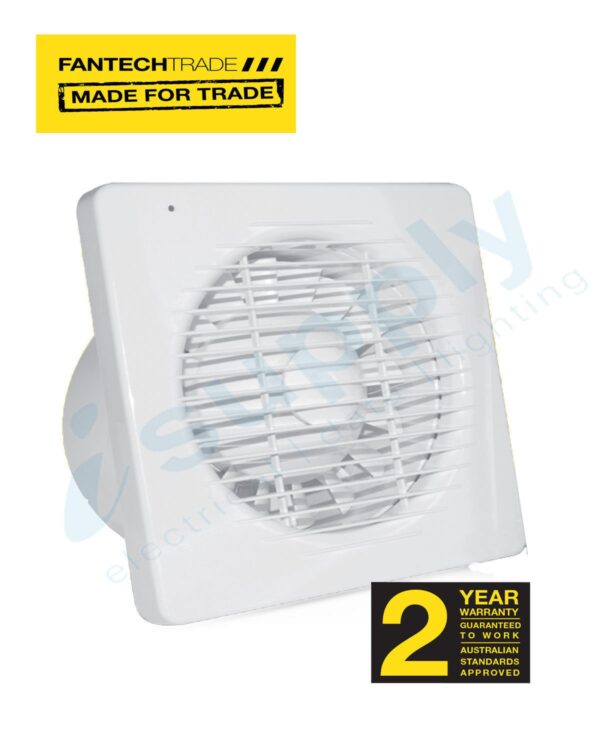 FANTECH Wall fan 125mm 1phase c/w shutter DOM-125C - Image 2