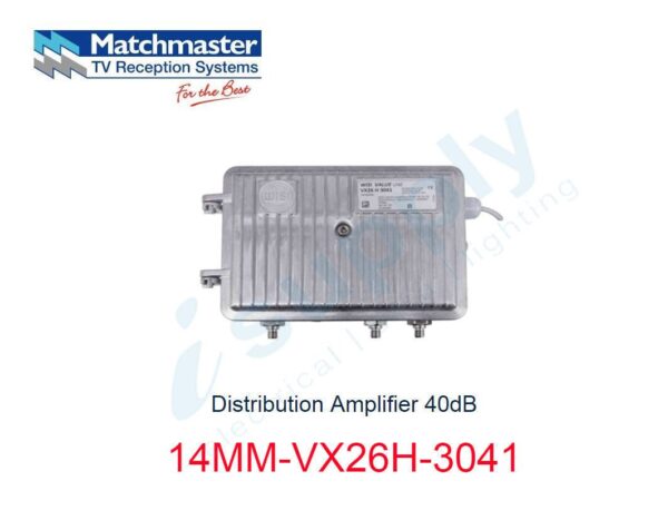 MATCHMASTER Distribution Amplifier 40dB – 14MM-VX26H-3041
