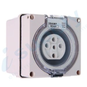 PULSET Single Phase 5 Round Pin Socket 50 Amp IP/SC550