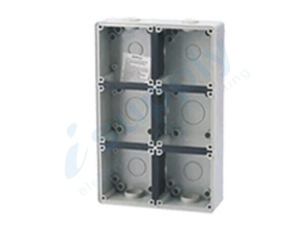 PULSETS 6 Way/Gang Deep Mounting Enclosure (IP/G6E)