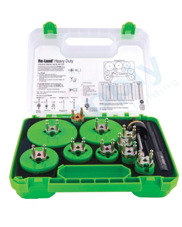 RELOAD HOLESAW SET 23PC QUICK CHANGE INDUST/11SAWS/11BOSSES/HD ARBR RLIM11HD