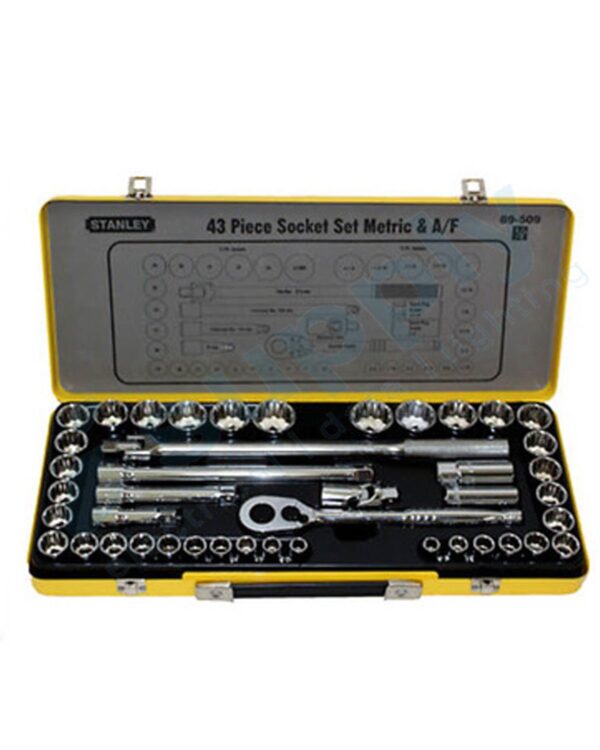 STANLEY 43 PIECE 1/2" COMBO SOCKET SET 89.509 89-509 - Image 3