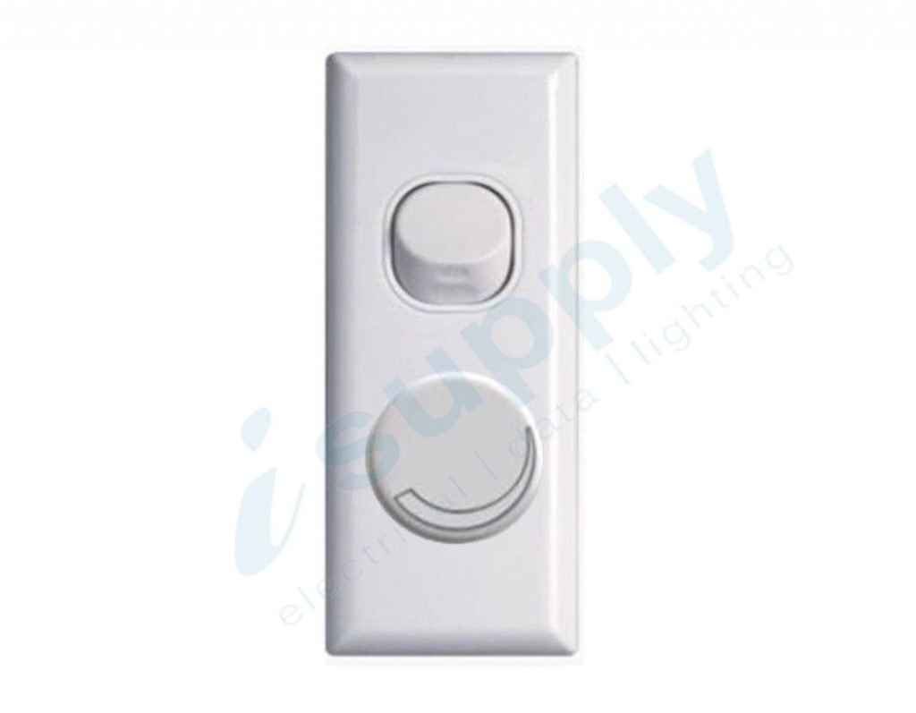 Universal Dimmer Light Switch White Architrave 450W or 350W Suits LED