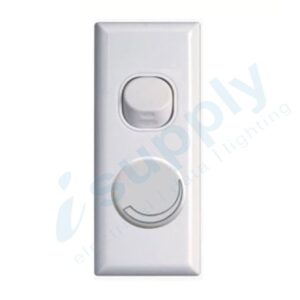 Universal Dimmer Light Switch White Architrave 450W or 350W Suits LED