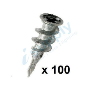 100 x Wall Mates ZINC Plug Plaster Gyprock Fixings FIXING PLASTERBOARD SCREWS