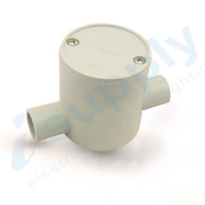 10 x 20mm 2 Way Deep Junction Box Round Conduit