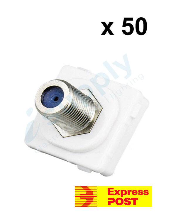 50 x CLIPSAL Compatible Outlet Mech Insert Mechanism F-Type Pay TV EXPRESS POST