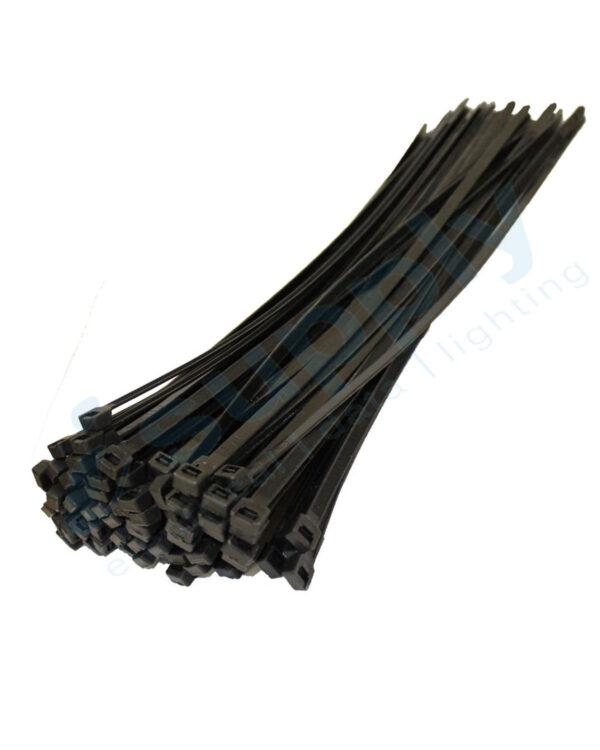 Cable Tie Nylon BLACK Zip Ties Bulk Kit 100/150/200/250/300mm x 1000