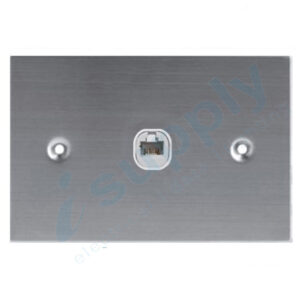 DEXTON DATA INTERNET RJ45 FLAT STAINLESS STEEL SINGLE 1 Gang DXSSW1-RJ45