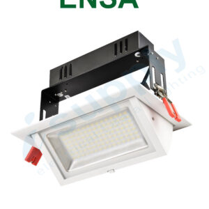 ENSA 38W Premium Rectangular Adjustable LED Downlight (3000K) LEDDL38W3KS