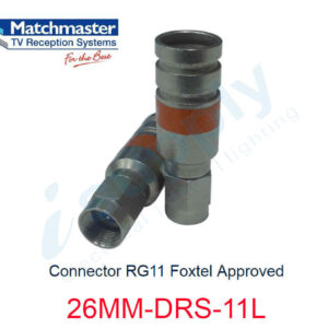 MATCHMASTER 1 x Connector RG11 Foxtel Approved  26MM-DRS-11L (Copy)