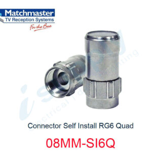MATCHMASTER 100 x Connector Self Install RG6 Quad  08MM-SI6Q