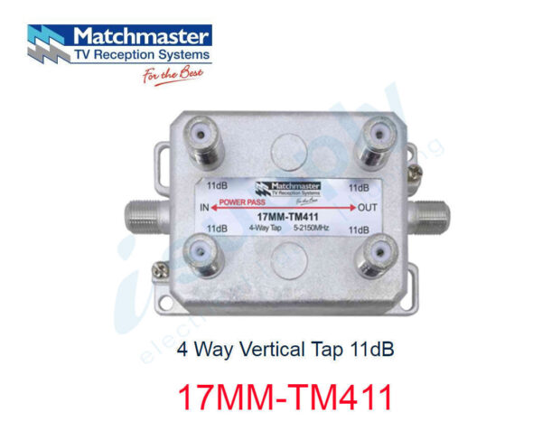 MATCHMASTER 4 Way Vertical Tap 11dB 17MM-TM411
