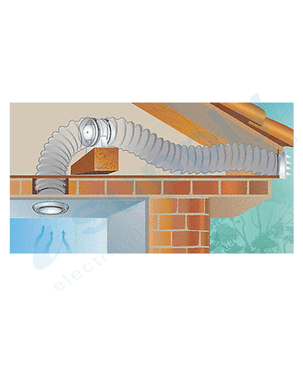 Mercator Inline Exhaust Fan | 150mm | Bathroom BWE263WH - Image 4