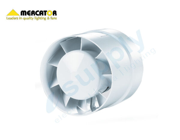 Mercator Inline Exhaust Fan | 150mm | Bathroom BWE263WH