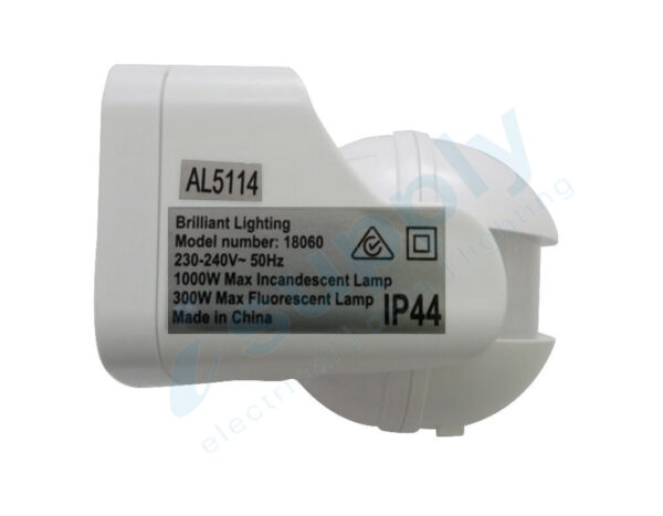 PIR Security Motion Sensor White Outdoor Weather Proof 180 Degree - Image 4