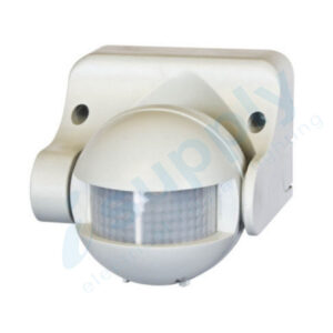 PIR Security Motion Sensor White Outdoor Weather Proof 180 Degree