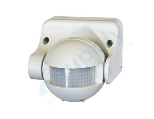 PIR Security Motion Sensor White Outdoor Weather Proof 180 Degree