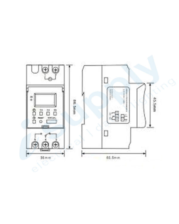 PULSET 7 Day Digital Programmable Time Clock Din rail timer 15a - Image 6