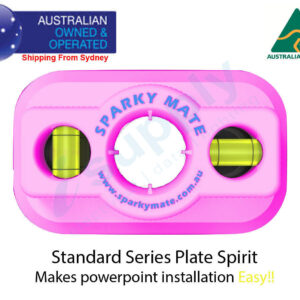 Sparky Mate Standard Series Plate Spirit Level Stencil Jig Pink