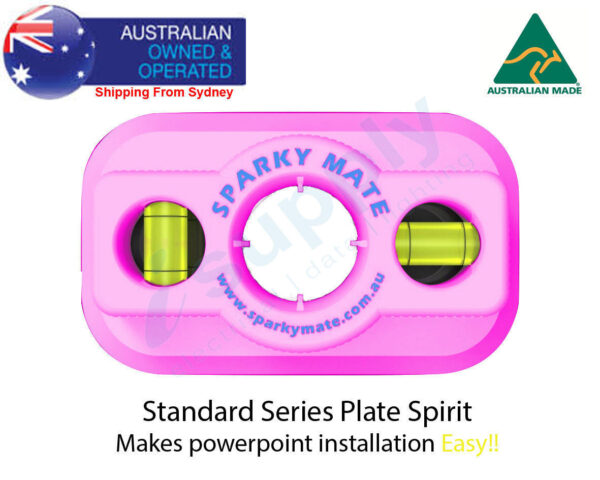 Sparky Mate Standard Series Plate Spirit Level Stencil Jig Pink