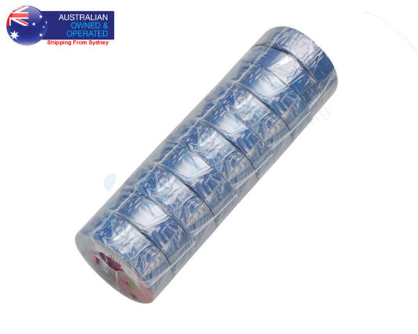 Home Electrical Insulation PVC Tape Blue 19mm x 20M Single or Bulk Pack - Image 5