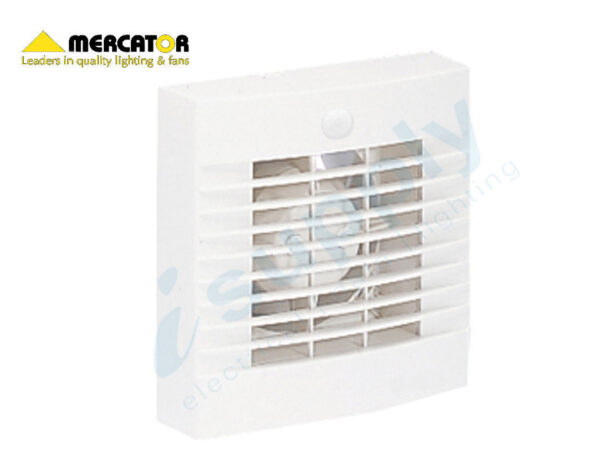 Mercator Window / Wall Exhaust Fan | 100mm Model | Bathroom With Sensor BWE2215WH